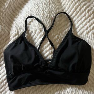 Athleta Black Bikini Top Size Small